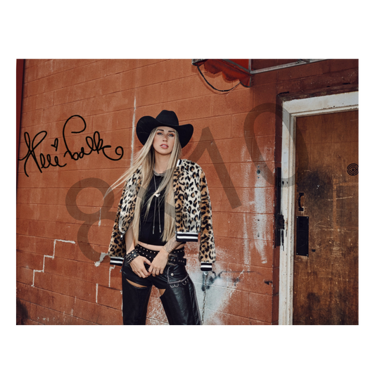 Signed Alli Walker Cowboy Hat Photo