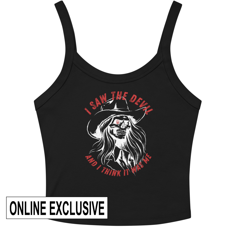 Women's I Saw the Devil Black Micro-rib Tank Top